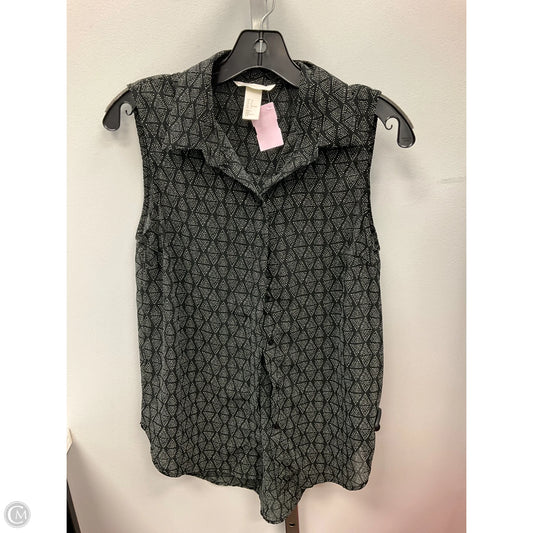 Top Sleeveless By H&m In Black, Size: 0