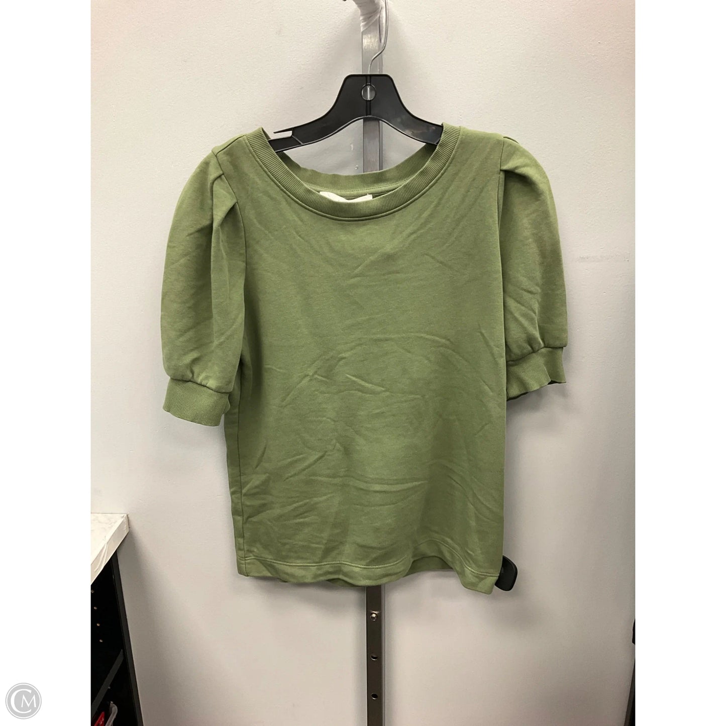 Top Short Sleeve By Loft In Green, Size: S
