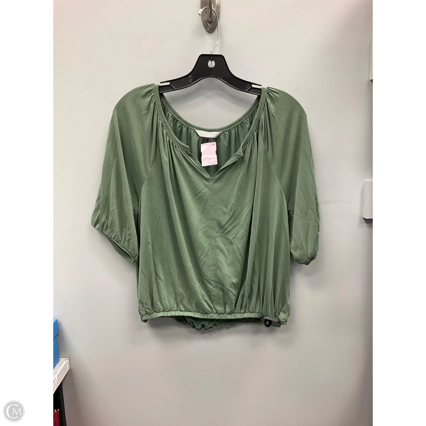 Top Short Sleeve By Lucky Brand In Green, Size: S