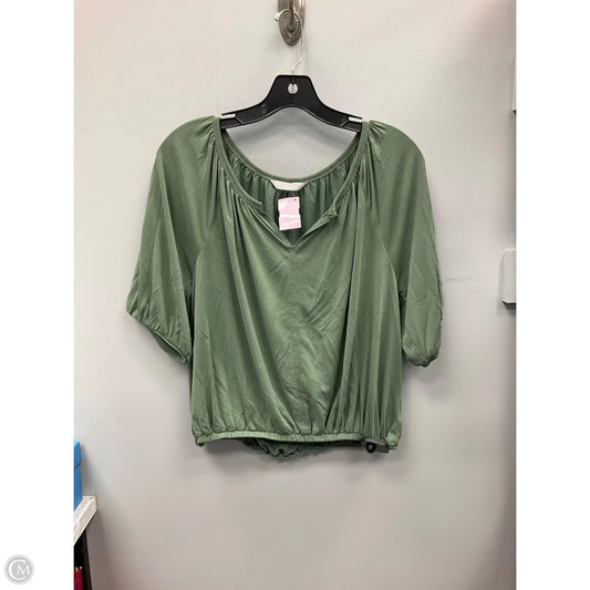 Top Short Sleeve By Lucky Brand In Green, Size: S