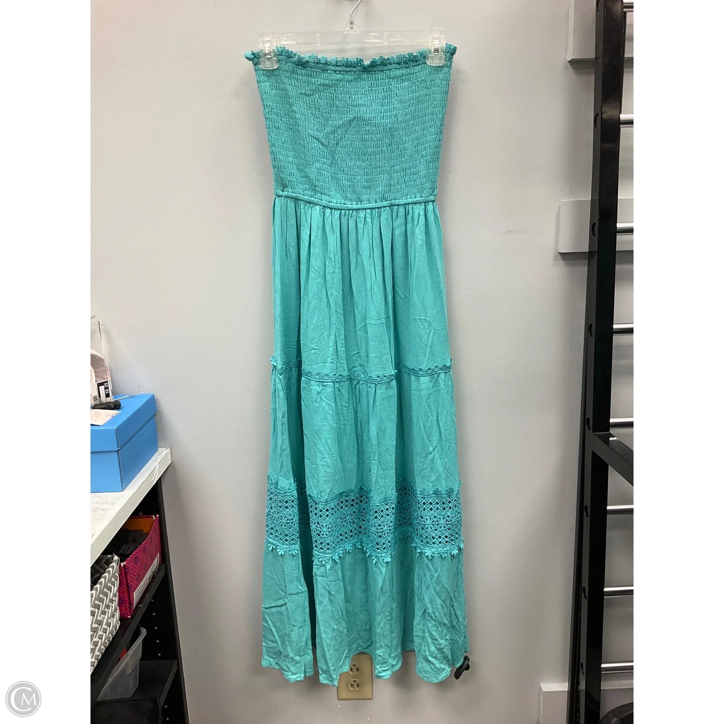 Dress Casual Midi By Zesica In Aqua, Size: Xs