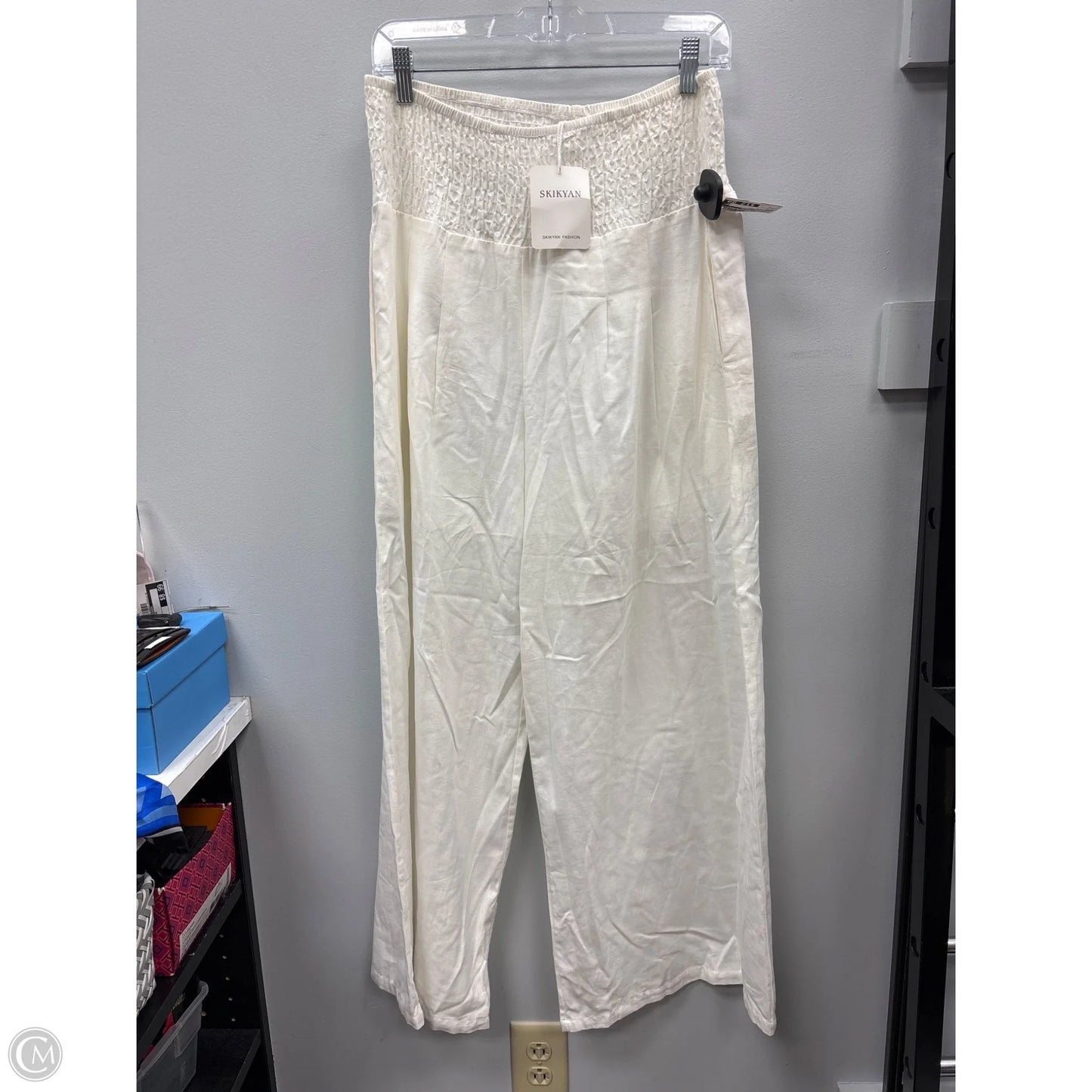 Pants Wide Leg By Clothes Mentor In White, Size: M
