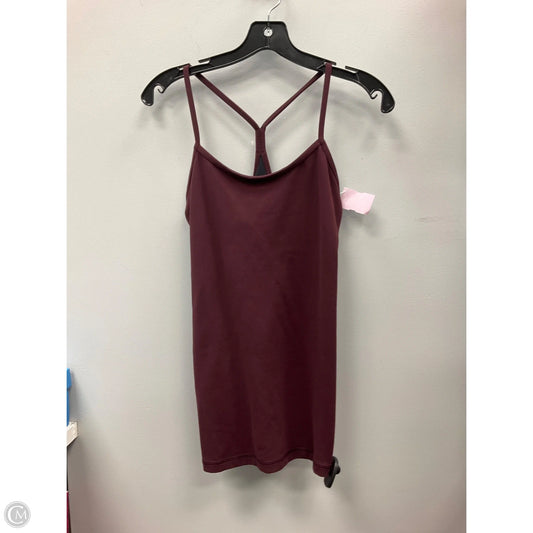 Athletic Tank Top By Lululemon In Maroon, Size: 8