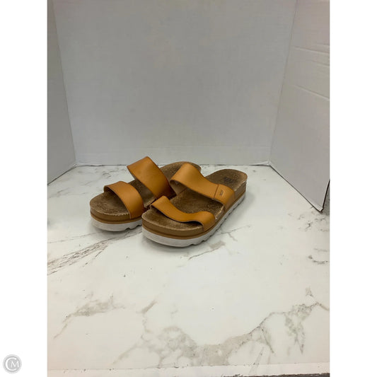 Sandals Heels Platform By Reef In Tan, Size: 9
