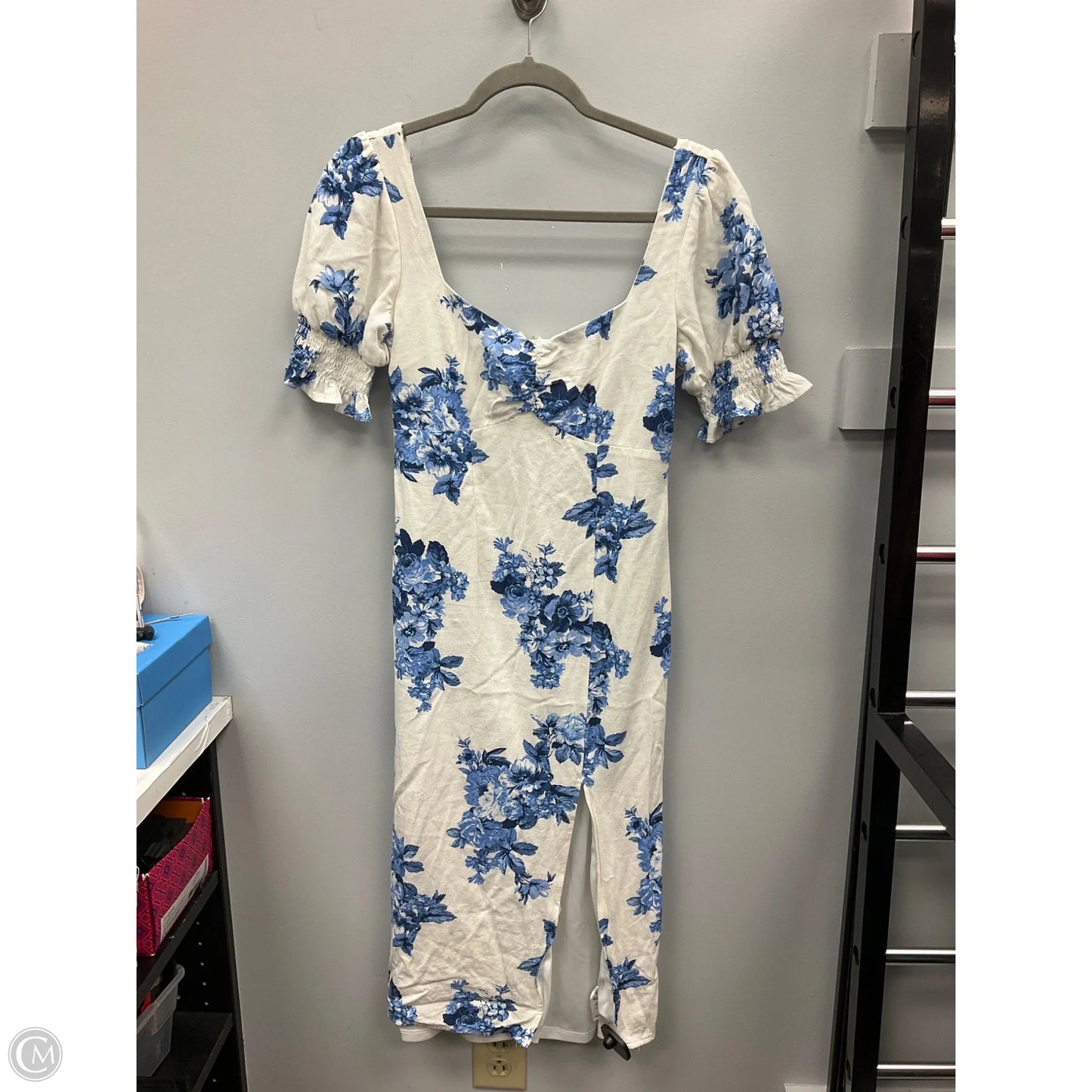 Dress Casual Midi By Cmc In Floral Print, Size: S
