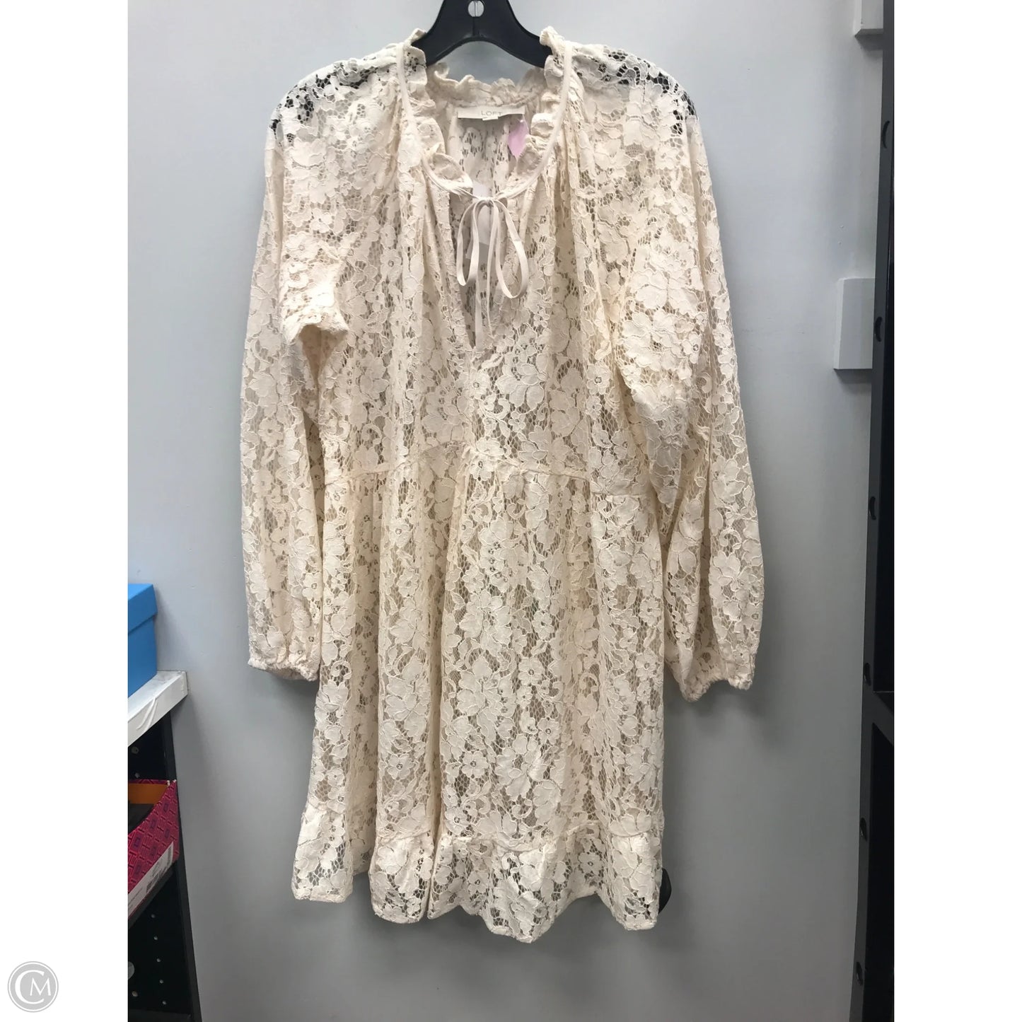 Dress Casual Short By Loft In Cream, Size: L
