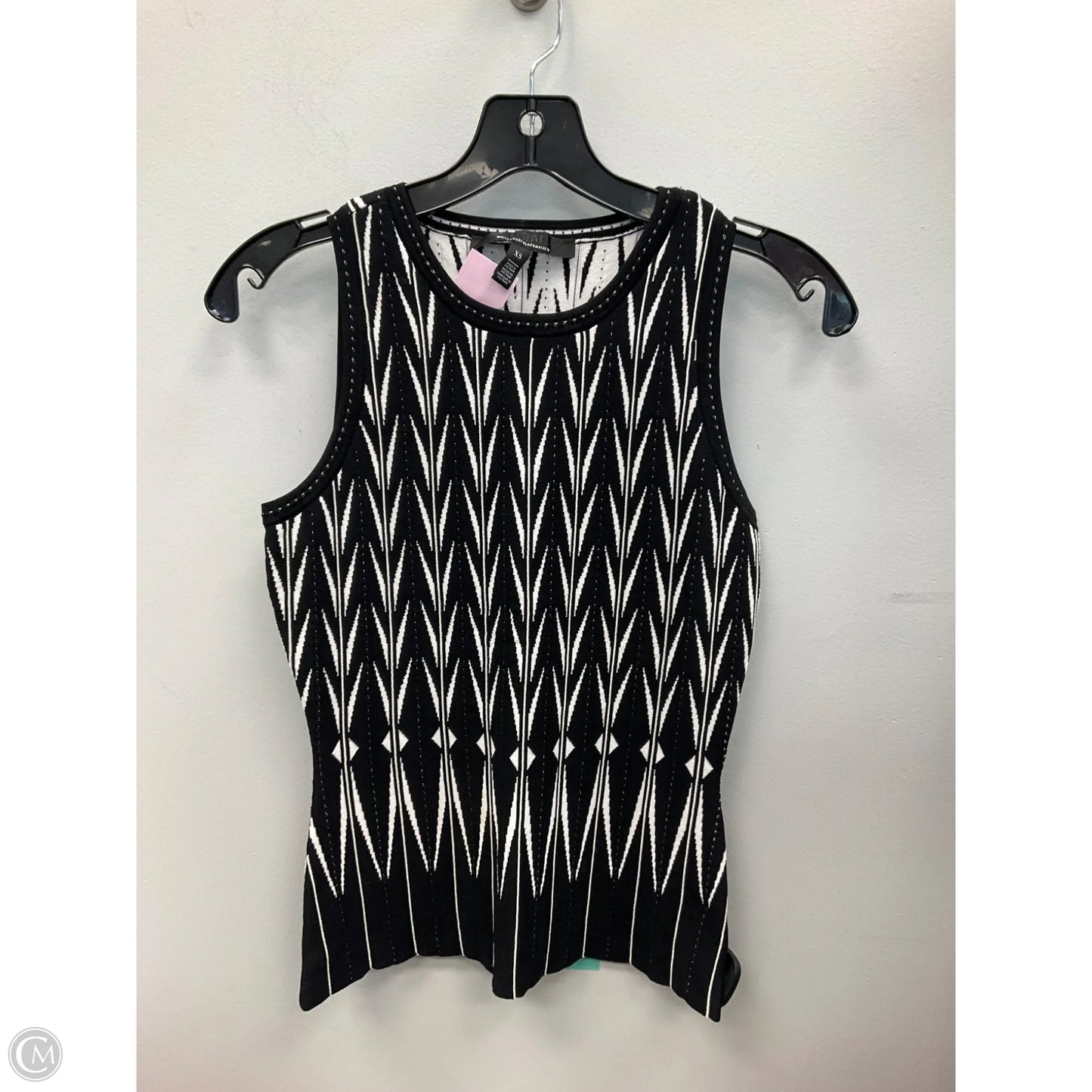 Top Sleeveless By White House Black Market In Black & White, Size: Xs