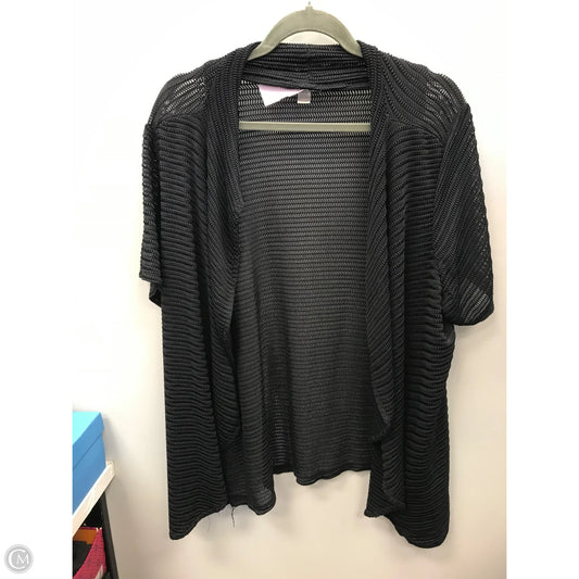 Cardigan By Avenue In Black, Size: 18