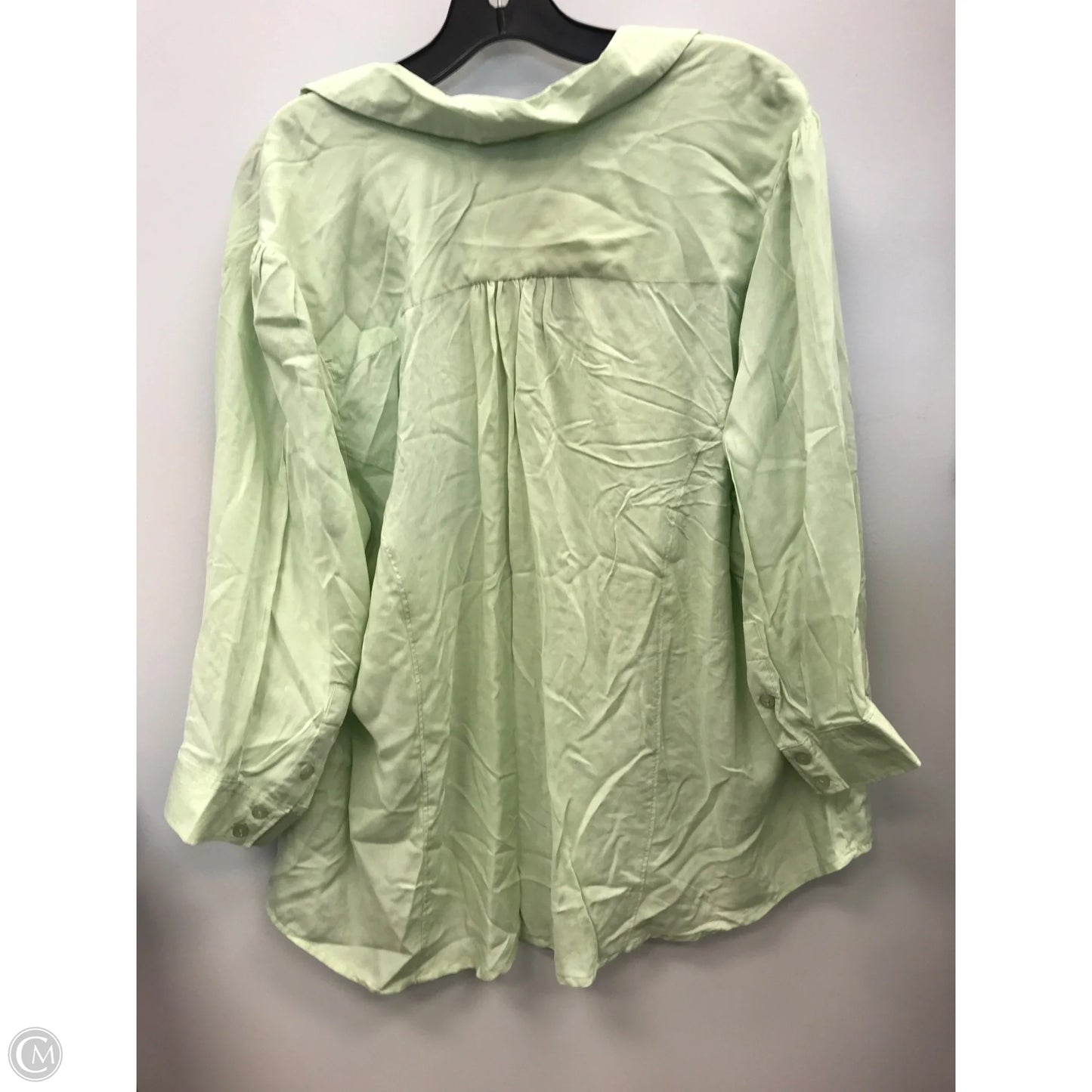 Top 3/4 Sleeve By Avenue In Green, Size: 18