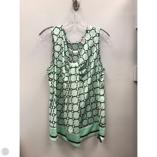 Top Sleeveless By New York And Co In Green, Size: Xl