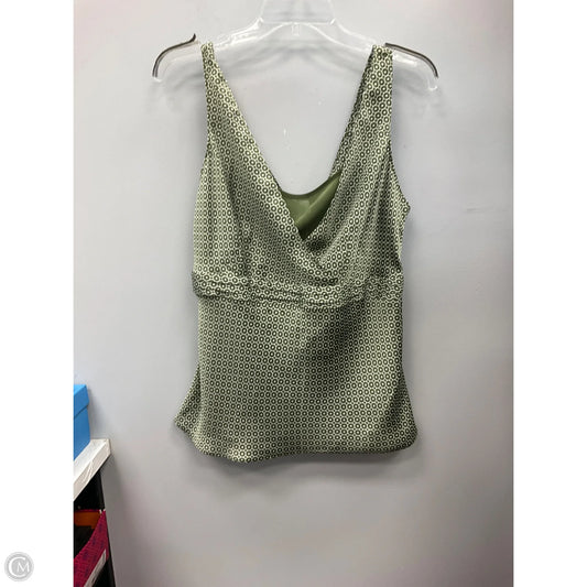 Top Sleeveless By Loft In Green, Size: 12