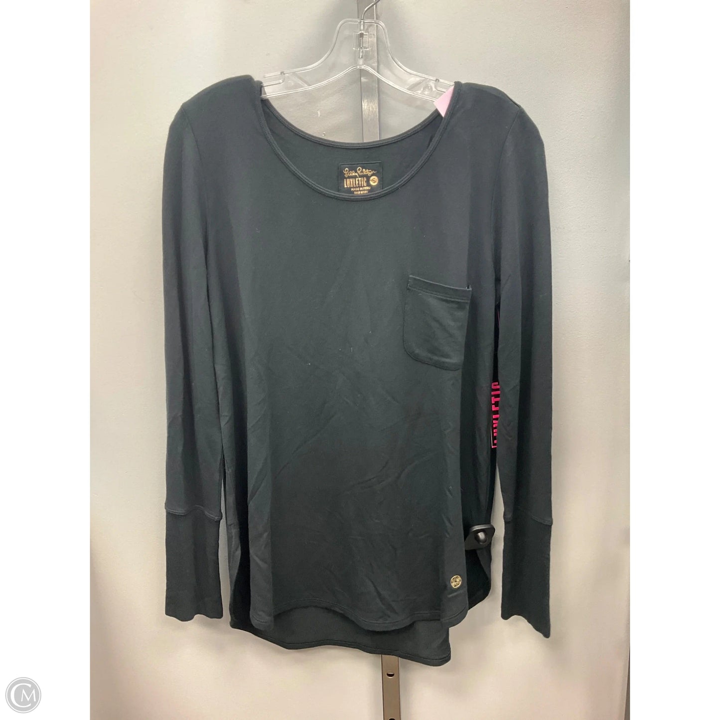 Top Long Sleeve Designer By Lilly Pulitzer In Black, Size: S