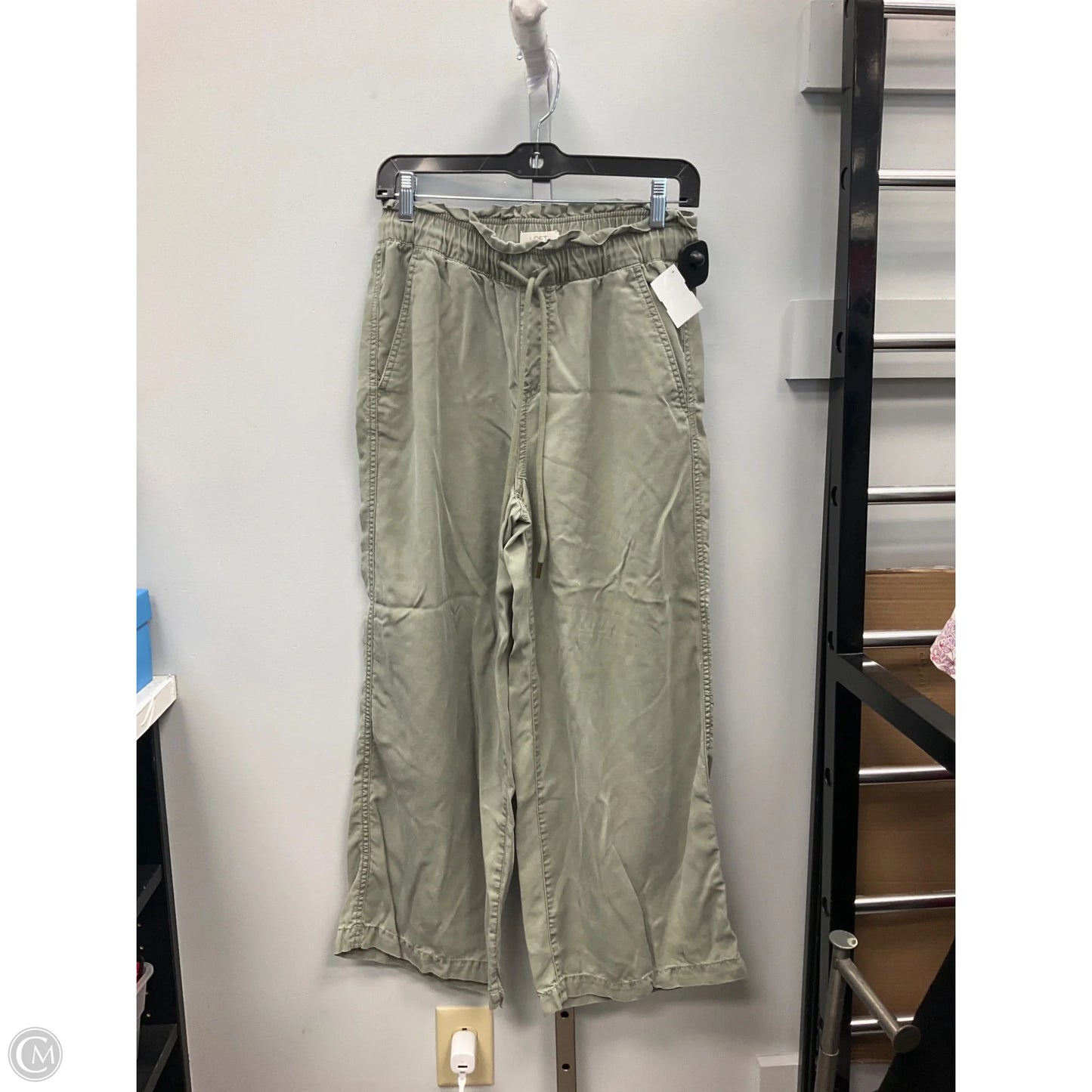 Pants Wide Leg By Loft In Green, Size: Xs