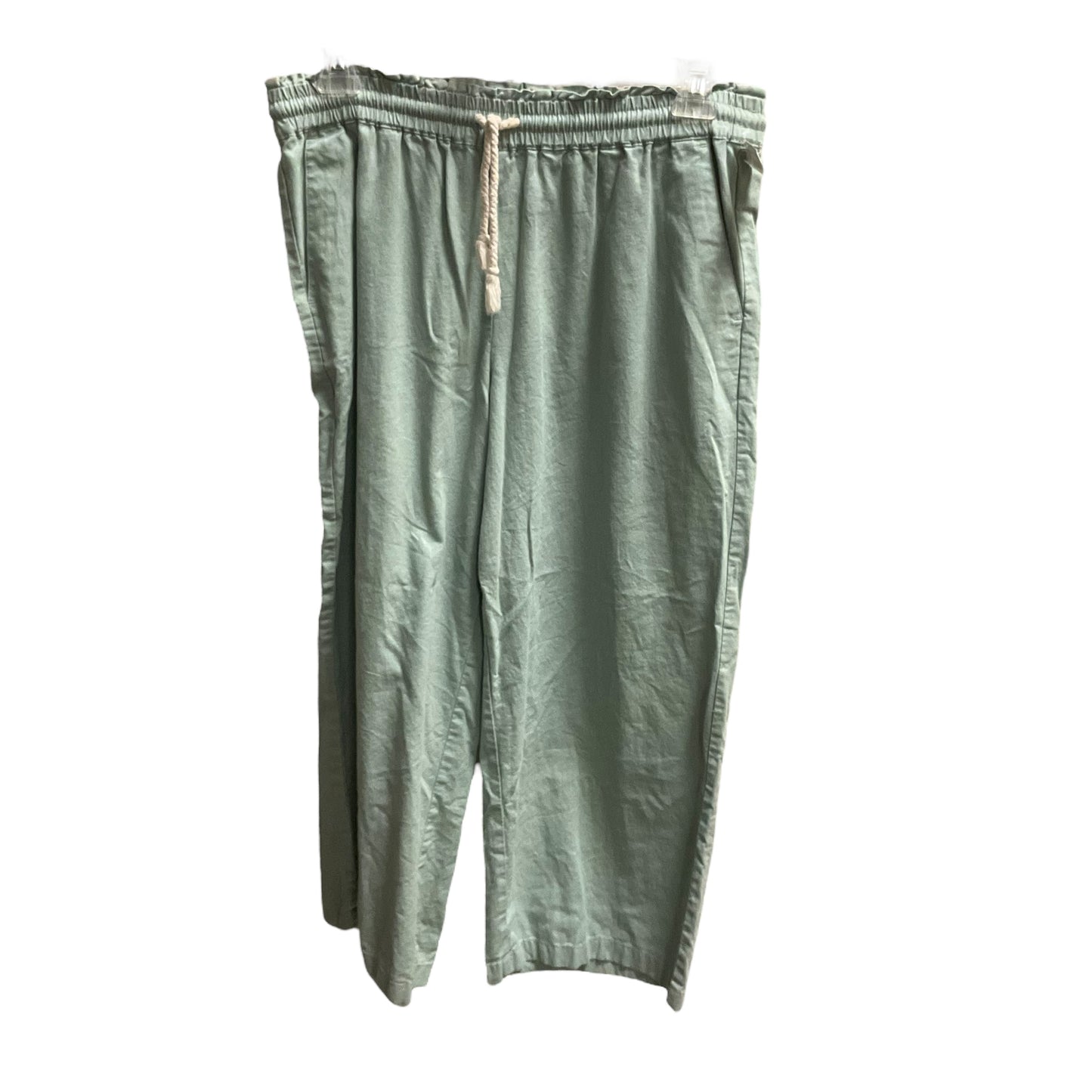 Pants Linen By J. Crew In Green, Size: L