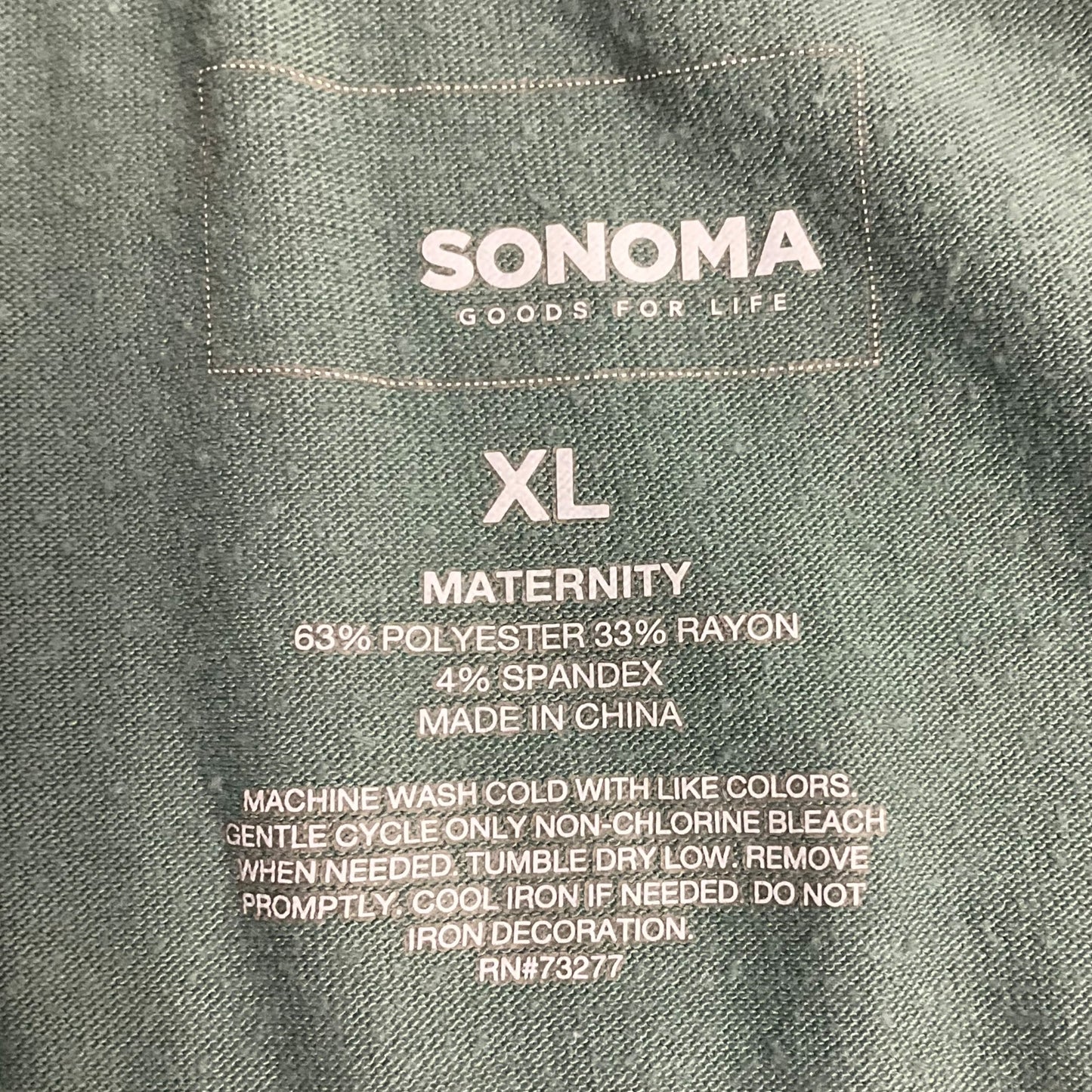 Maternity Top Short Sleeve By Sonoma, Size: Xl