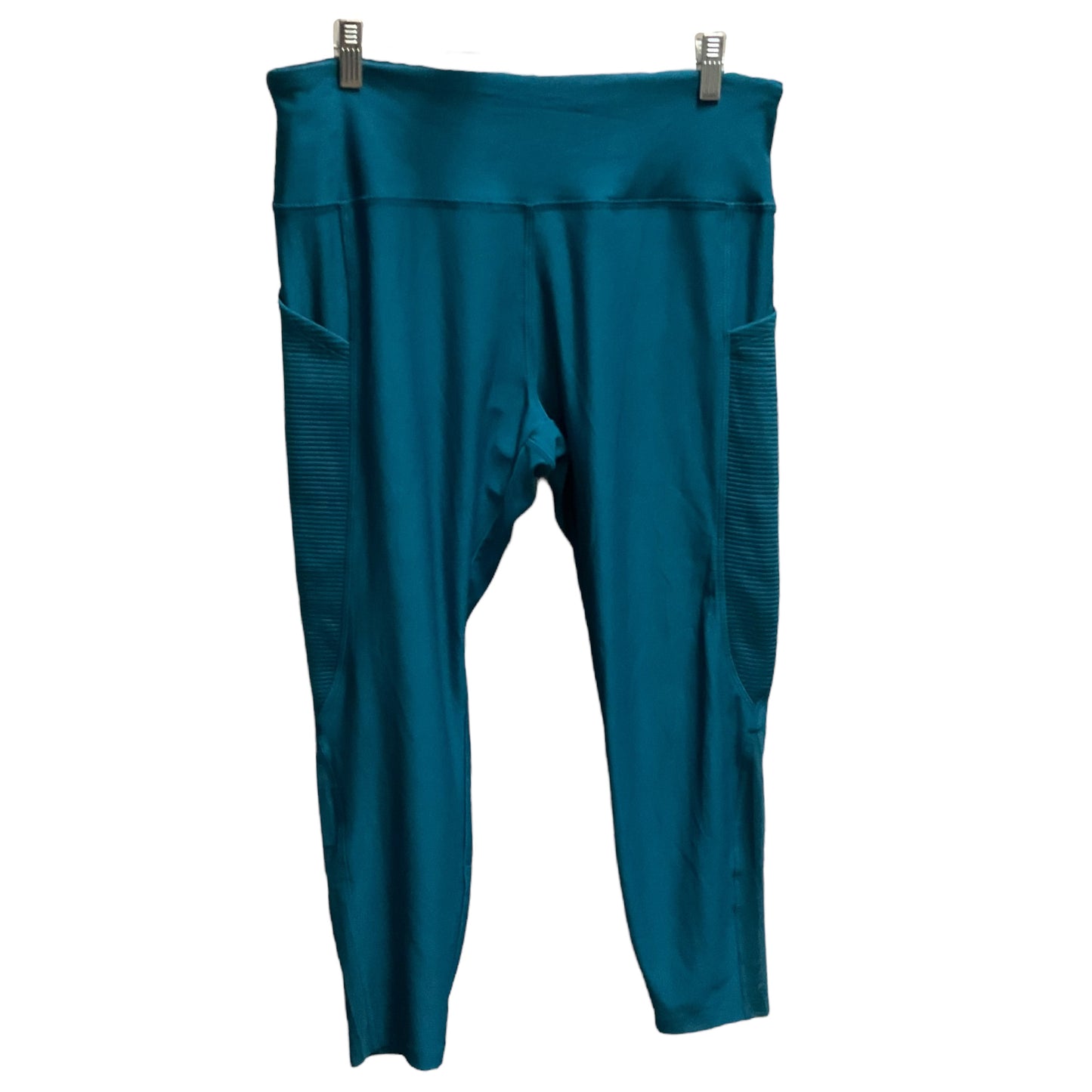 Athletic Leggings By Cali Active In Teal, Size: Xl