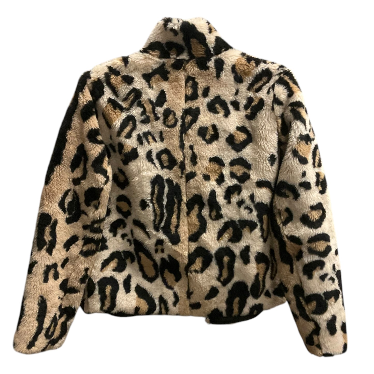 Jacket Faux Fur & Sherpa By Express In Animal Print, Size: S