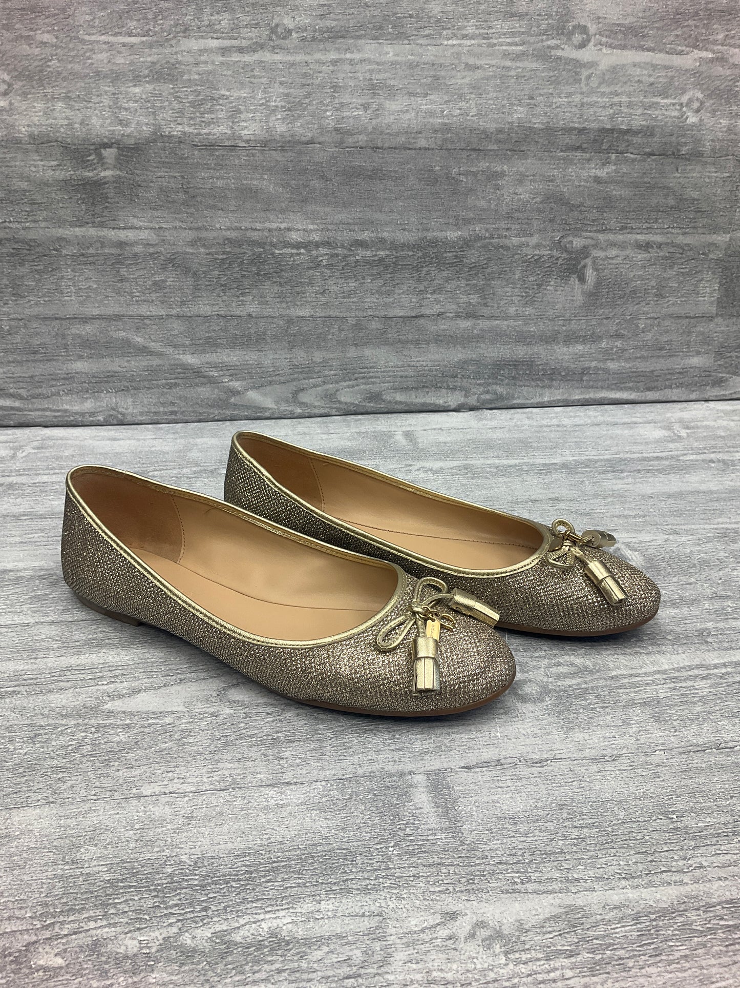 Shoes Designer By Coach In Gold, Size: 9