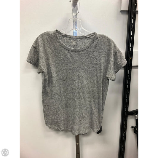 Top Short Sleeve By Madewell In Grey, Size: Xxs
