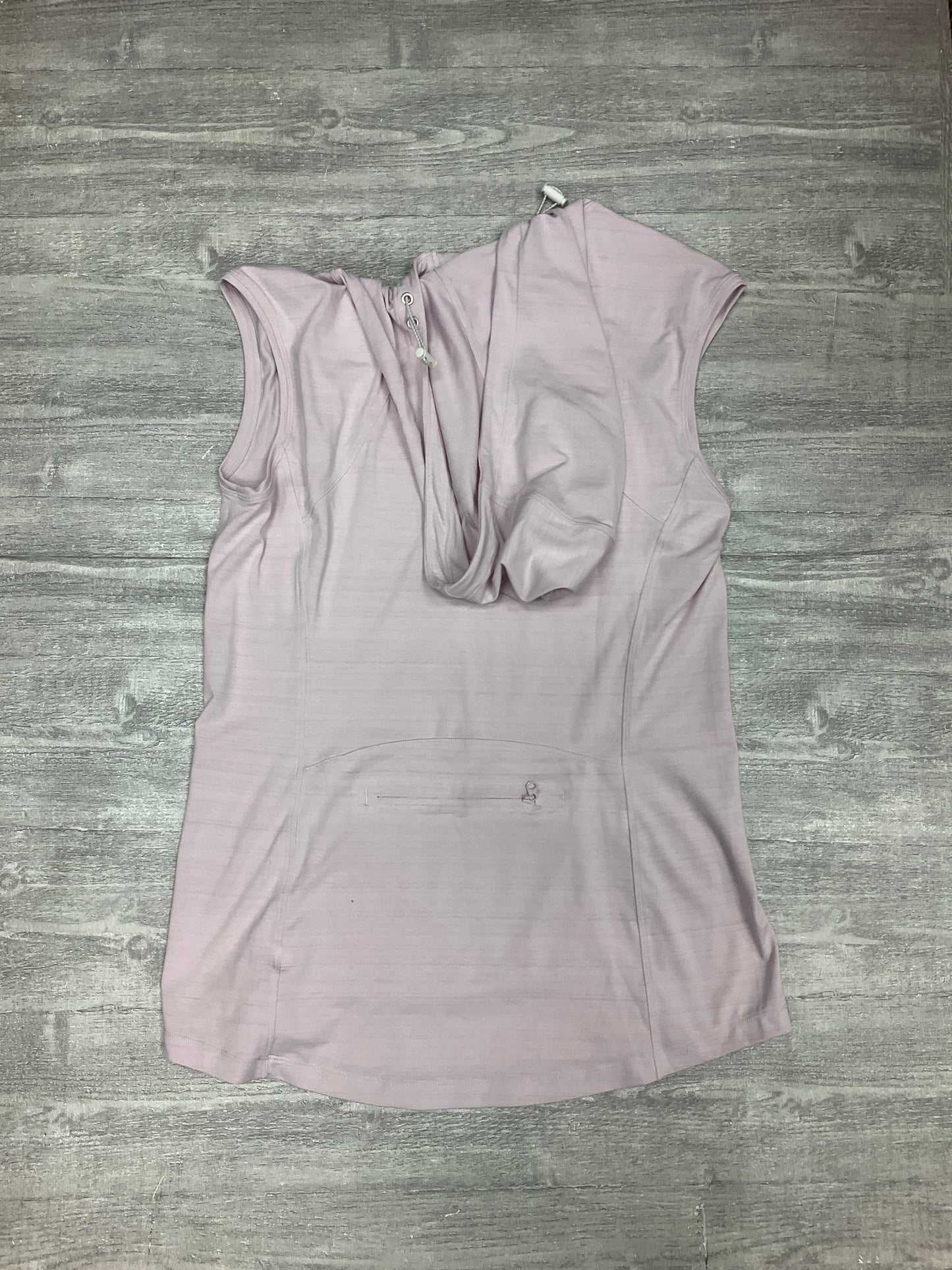 Athletic Top Short Sleeve By Athleta In Mauve, Size: M