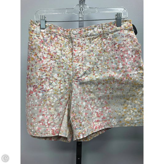 Shorts By Gloria Vanderbilt In Floral Print, Size: 16