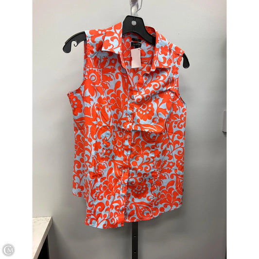 Top Sleeveless By Talbots In Orange, Size: 6