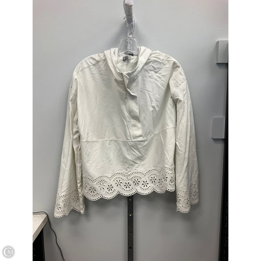 Athletic Top Long Sleeve Hoodie By Sweaty Betty In White, Size: 12