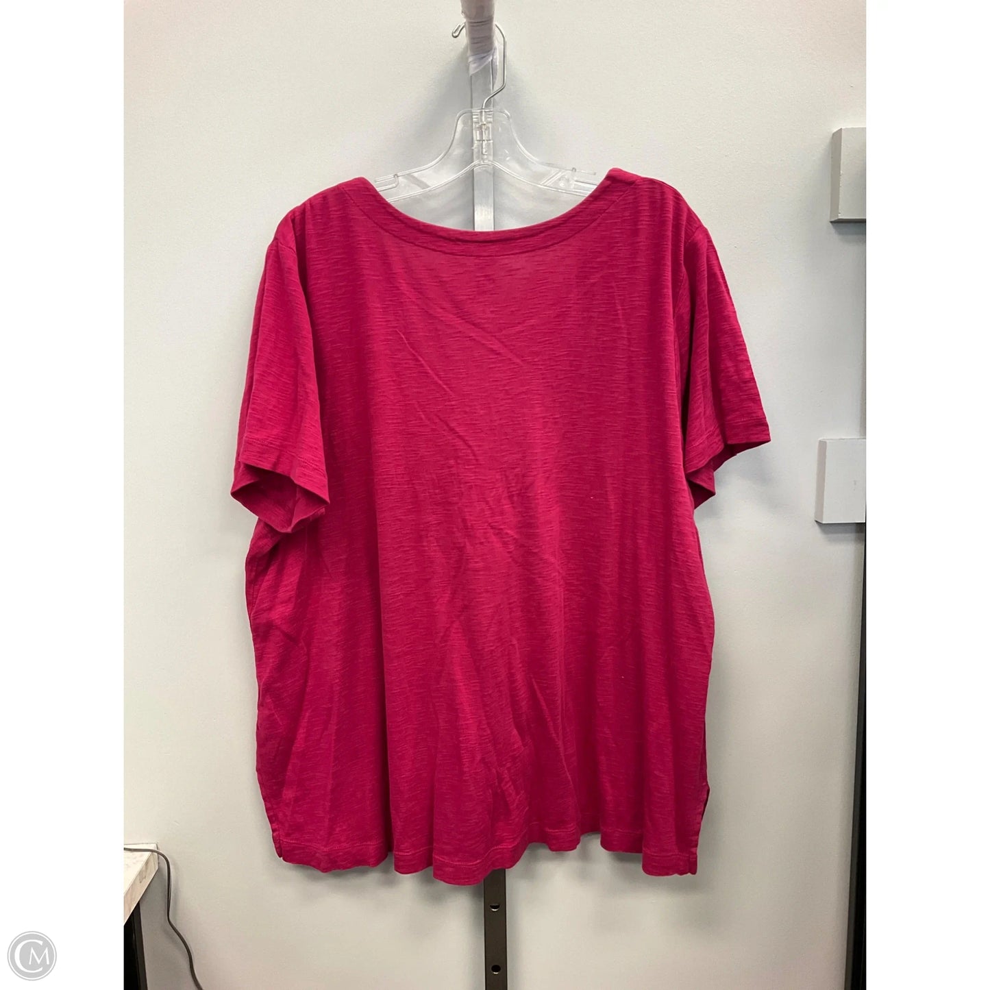 Top Short Sleeve By J. Jill In Maroon, Size: 2x