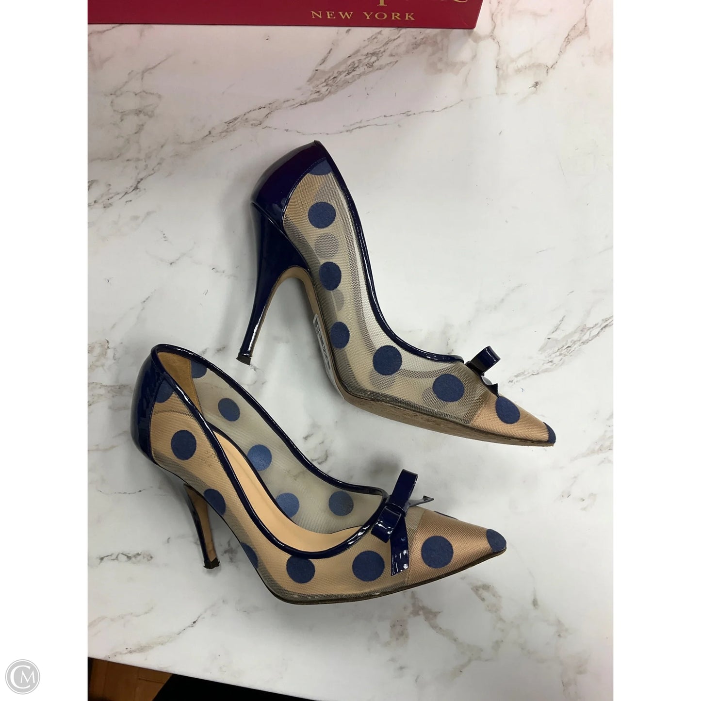 Shoes Designer By Kate Spade In Polkadot Pattern, Size: 7.5