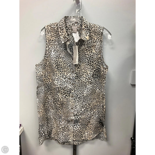 Top Sleeveless By Chicos In Animal Print, Size: M