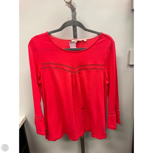 Top 3/4 Sleeve By Boden In Red, Size: 10