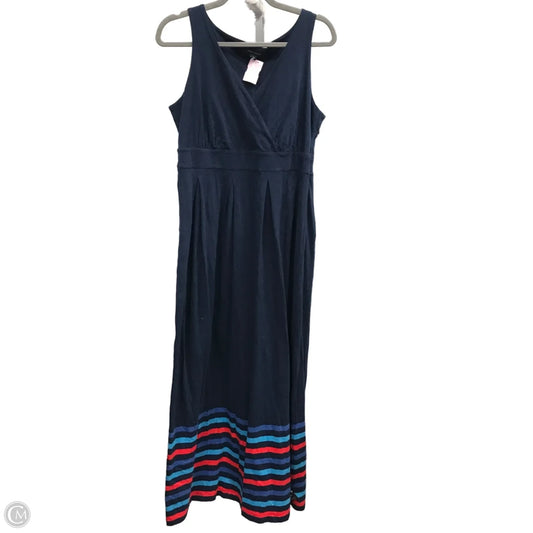 Dress Casual Maxi By Tommy Hilfiger In Navy, Size: M