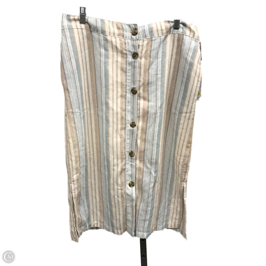 Skirt Midi By Daughter Lessons In Striped Pattern, Size: M