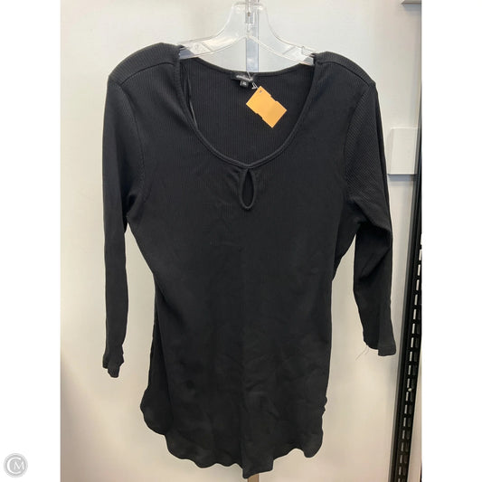 Top Long Sleeve By Ambiance Apparel In Black, Size: 2x