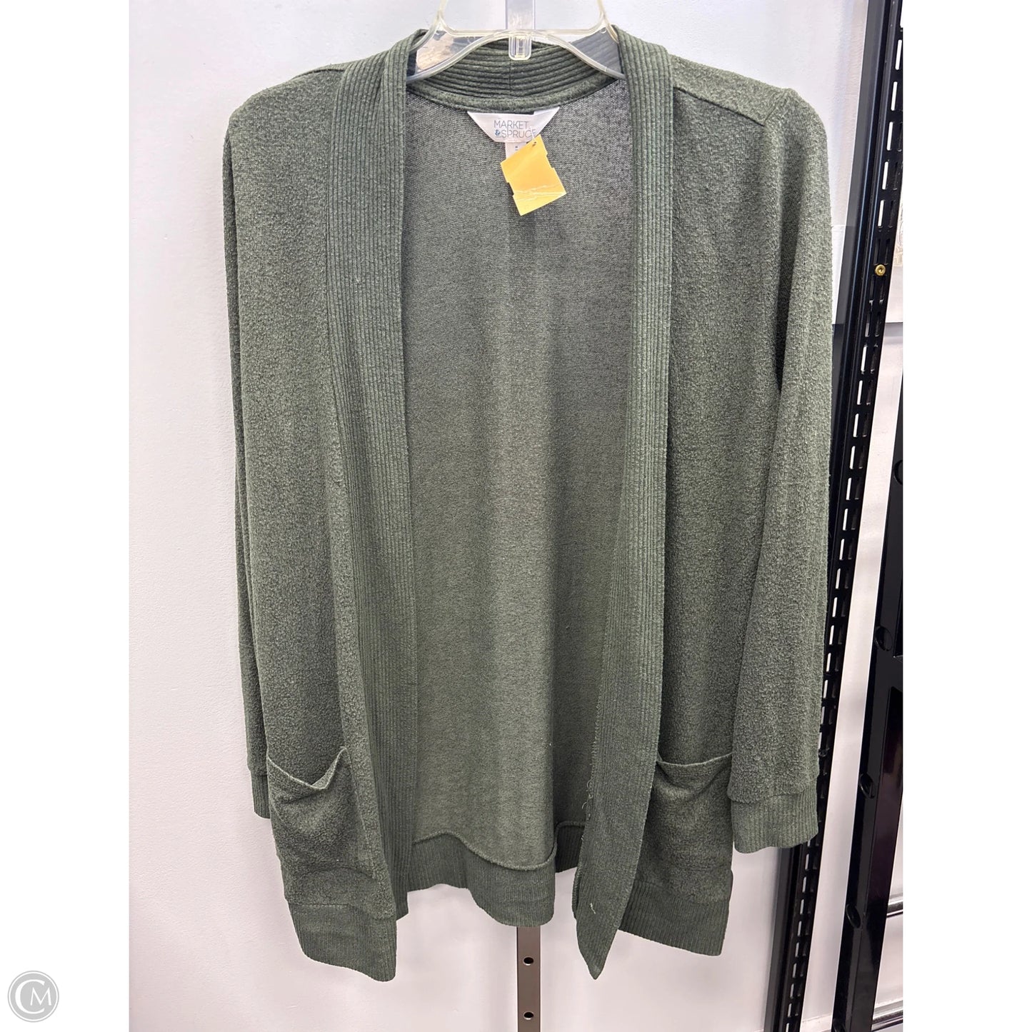 Sweater Cardigan By Market & Spruce In Green, Size: M