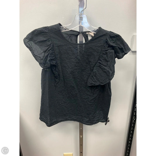 Top Short Sleeve By A New Day In Black, Size: S