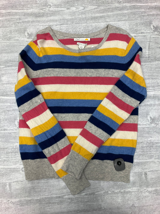 Sweater Cashmere By C And C In Striped Pattern, Size: L