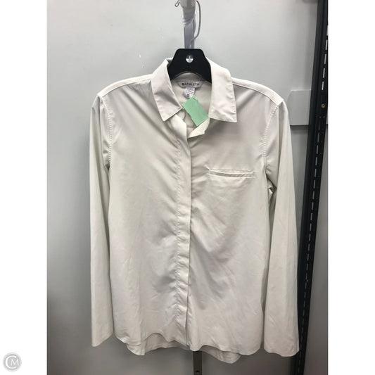 Top Long Sleeve By Athleta In Ivory, Size: Xs