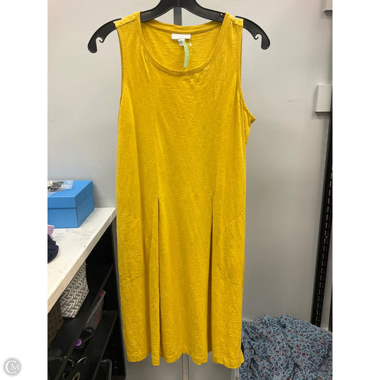 Dress Casual Midi By J. Jill In Yellow, Size: S