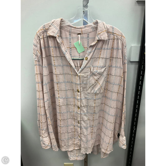 Top Long Sleeve By Free People In Pink, Size: L