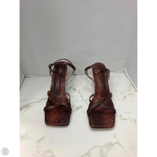 Shoes Heels Stiletto By Clothes Mentor In Snakeskin Print, Size: 9