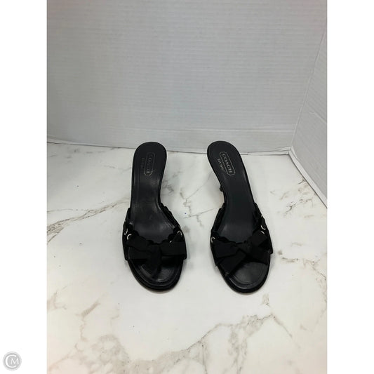 Shoes Designer By Coach In Black, Size: 7