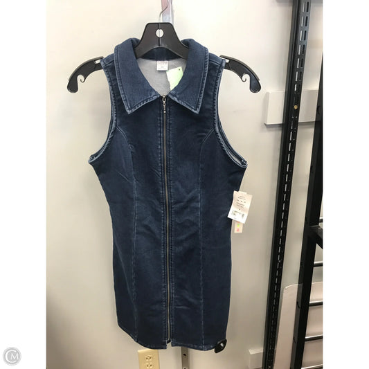 Dress Casual Short By Tinseltown In Blue Denim, Size: M