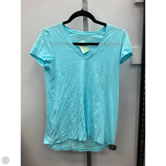 Top Short Sleeve Designer By Lilly Pulitzer In Aqua, Size: Xs