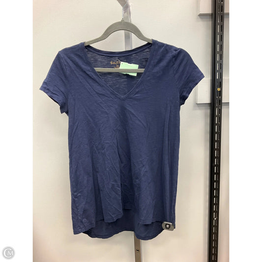 Top Short Sleeve Designer By Lilly Pulitzer In Blue, Size: Xs