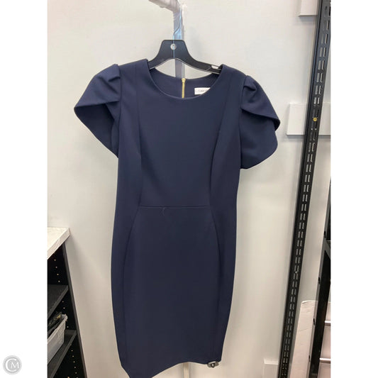 Dress Work By Calvin Klein In Blue, Size: 10