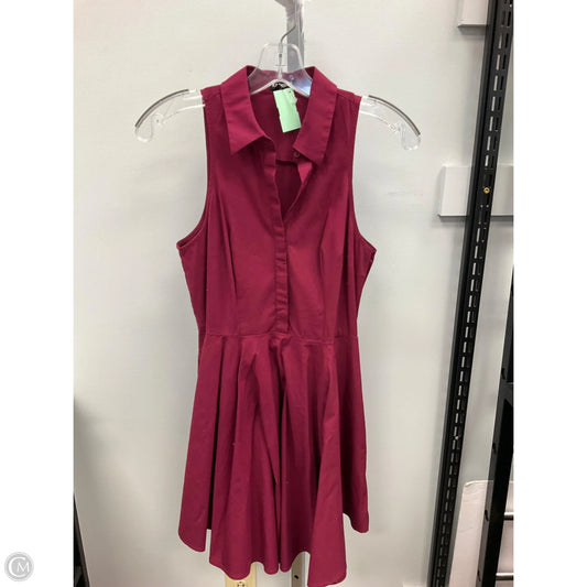 Dress Casual Short By Express In Maroon, Size: 4