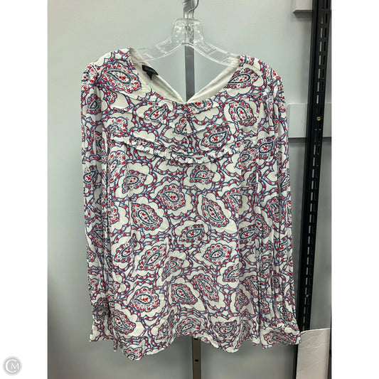 Top Long Sleeve By Talbots In Paisley Print, Size: M