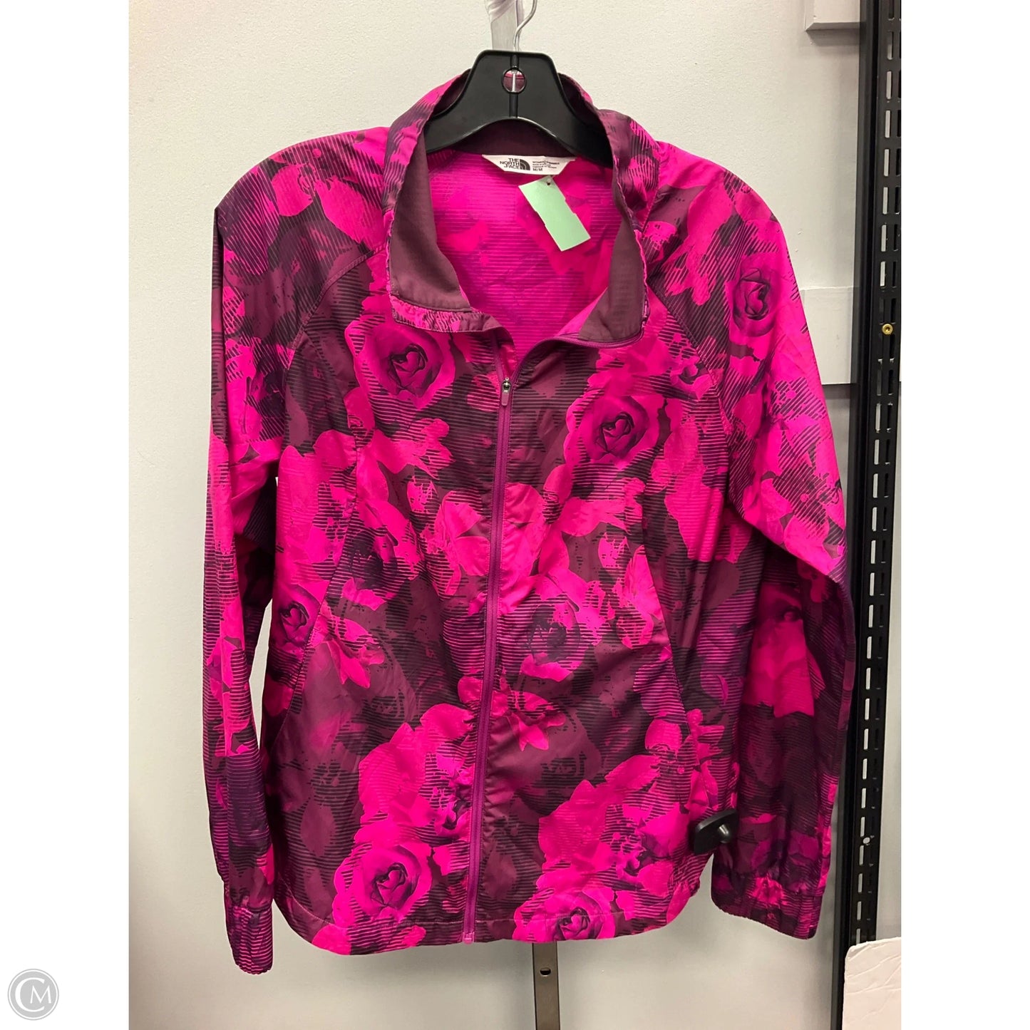 Athletic Jacket By The North Face In Pink, Size: M