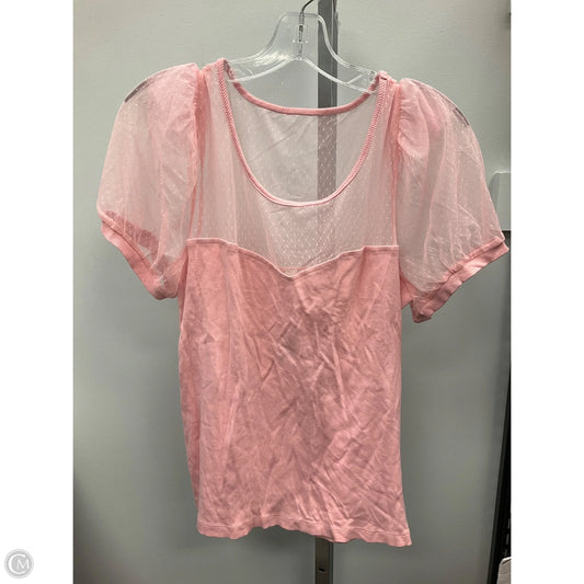 Top Short Sleeve By Maeve In Pink, Size: Xl